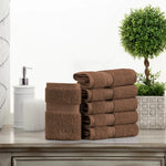 Egyptian Cotton Face Towel Set of 6 by Madeline