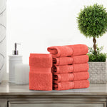 Egyptian Cotton Face Towel Set of 6 by Madeline