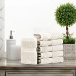 Egyptian Cotton Face Towel Set of 6 by Madeline