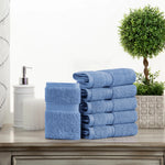 Egyptian Cotton Face Towel Set of 6 by Madeline