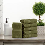 Egyptian Cotton Face Towel Set of 6 by Madeline