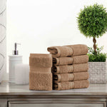 Egyptian Cotton Face Towel Set of 6 by Madeline