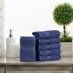 Egyptian Cotton Face Towel Set of 6 by Madeline