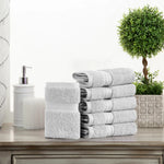 Egyptian Cotton Face Towel Set of 6 by Madeline
