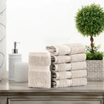 Egyptian Cotton Face Towel Set of 6 by Madeline