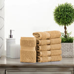 Egyptian Cotton Face Towel Set of 6 by Madeline