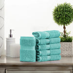 Egyptian Cotton Face Towel Set of 6 by Madeline