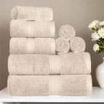 Madeline Egyptian Cotton Plush Heavyweight 8 Piece Towel Set