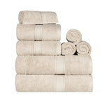 Madeline Egyptian Cotton Plush Heavyweight 8 Piece Towel Set