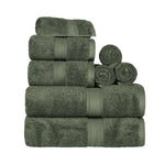 Madeline Egyptian Cotton Plush Heavyweight 8 Piece Towel Set