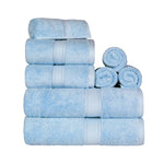 Madeline Egyptian Cotton Plush Heavyweight 8 Piece Towel Set