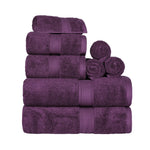 Madeline Egyptian Cotton Plush Heavyweight 8 Piece Towel Set