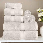 Madeline Egyptian Cotton Plush Heavyweight 8 Piece Towel Set