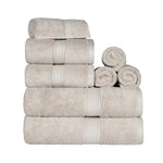 Madeline Egyptian Cotton Plush Heavyweight 8 Piece Towel Set