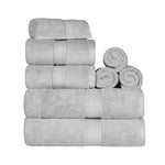 Madeline Egyptian Cotton Plush Heavyweight 8 Piece Towel Set