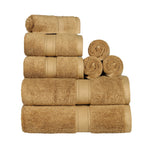 Madeline Egyptian Cotton Plush Heavyweight 8 Piece Towel Set
