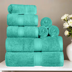 Madeline Egyptian Cotton Plush Heavyweight 8 Piece Towel Set