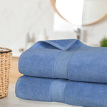 Madeline Egyptian Cotton Bath Towels - Plush Bath Sheet Set of 2