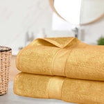 Madeline Egyptian Cotton Bath Towels - Plush Bath Sheet Set of 2