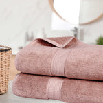 Madeline Egyptian Cotton Bath Towels - Plush Bath Sheet Set of 2