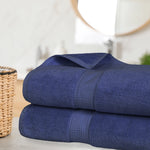 Madeline Egyptian Cotton Bath Towels - Plush Bath Sheet Set of 2