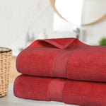 Madeline Egyptian Cotton Bath Towels - Plush Bath Sheet Set of 2