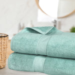 Madeline Egyptian Cotton Bath Towels - Plush Bath Sheet Set of 2