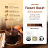 Organic Coffee, French Roast, Ground Bags, 10 Ounce (Pack of 3)