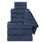 Superior Napa Zero Twist Cotton Waffle Honeycomb 9 Piece Towel Set