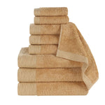 Superior Rayon from Bamboo Eco-Friendly Fluffy Solid 9-Piece Towel Set