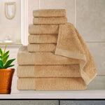 Superior Rayon from Bamboo Eco-Friendly Fluffy Solid 9-Piece Towel Set
