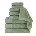 Superior Rayon from Bamboo Eco-Friendly Fluffy Solid 9-Piece Towel Set