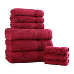 9-Piece Egyptian Cotton Plush Towel Set - Heritage