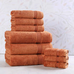 9-Piece Egyptian Cotton Plush Towel Set - Heritage