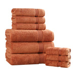 9-Piece Egyptian Cotton Plush Towel Set - Heritage