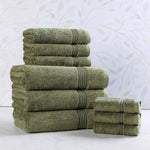9-Piece Egyptian Cotton Plush Towel Set - Heritage