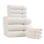 9-Piece Egyptian Cotton Plush Towel Set - Heritage
