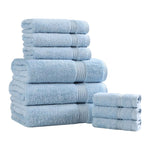 9-Piece Egyptian Cotton Plush Towel Set - Heritage