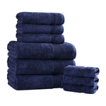 9-Piece Egyptian Cotton Plush Towel Set - Heritage