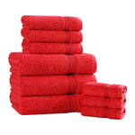 9-Piece Egyptian Cotton Plush Towel Set - Heritage