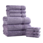 9-Piece Egyptian Cotton Plush Towel Set - Heritage