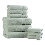 9-Piece Egyptian Cotton Plush Towel Set - Heritage