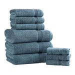 9-Piece Egyptian Cotton Plush Towel Set - Heritage