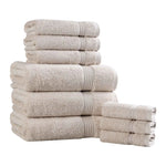 9-Piece Egyptian Cotton Plush Towel Set - Heritage