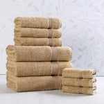 9-Piece Egyptian Cotton Plush Towel Set - Heritage