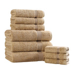 9-Piece Egyptian Cotton Plush Towel Set - Heritage