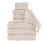 Superior Rayon from Bamboo Eco-Friendly Fluffy Solid 9-Piece Towel Set