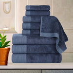 Superior Rayon from Bamboo Eco-Friendly Fluffy Solid 9-Piece Towel Set