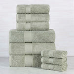 Superior Oregon Organic Cotton Medium Weight Solid 9-Piece Towel Set