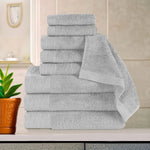 Superior Rayon from Bamboo Eco-Friendly Fluffy Solid 9-Piece Towel Set